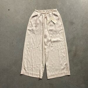 NEW Vince Wide-Leg Elegant Flowy Women Trousers Size Xs With Drawstring Waist